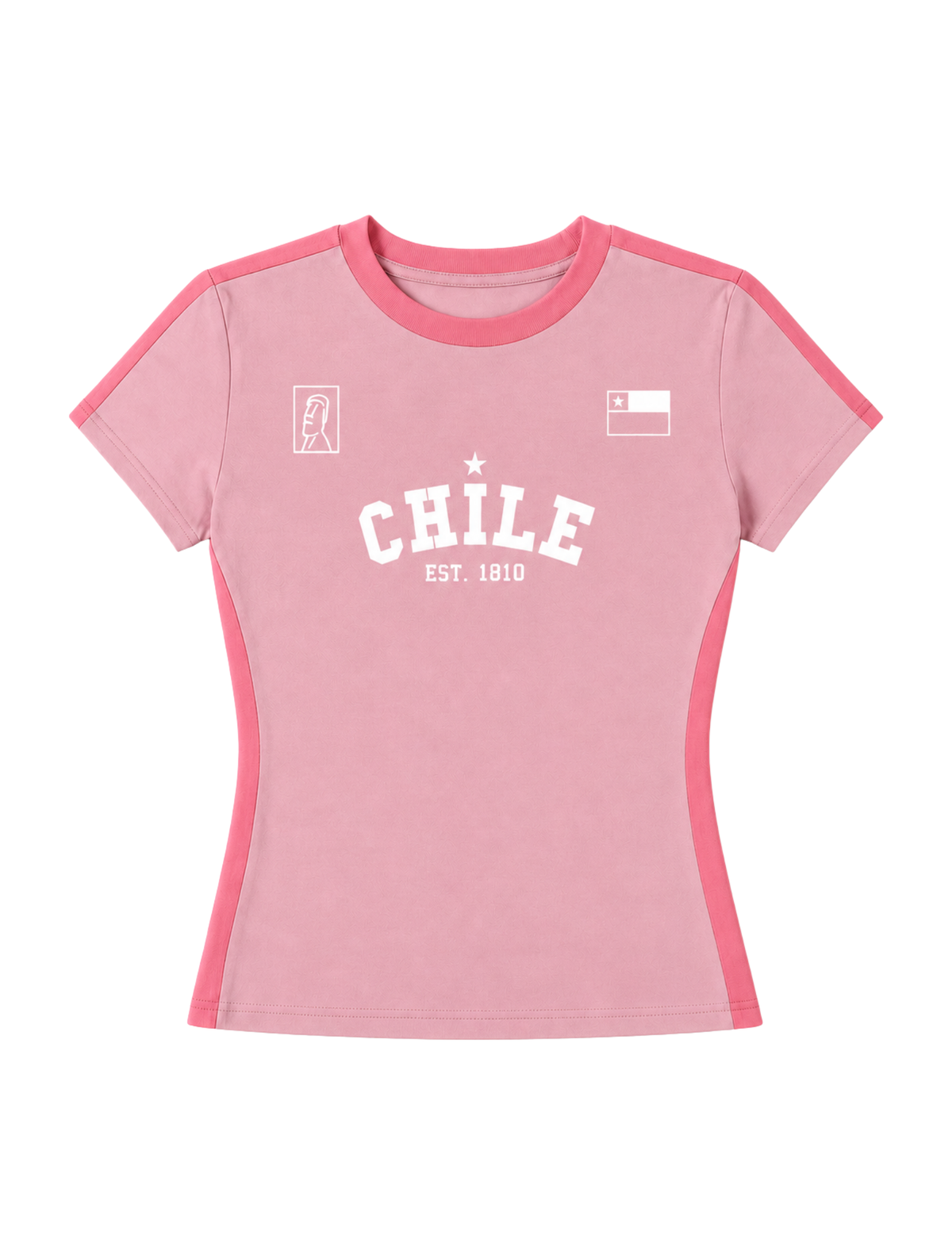 Polera Chile Rosa