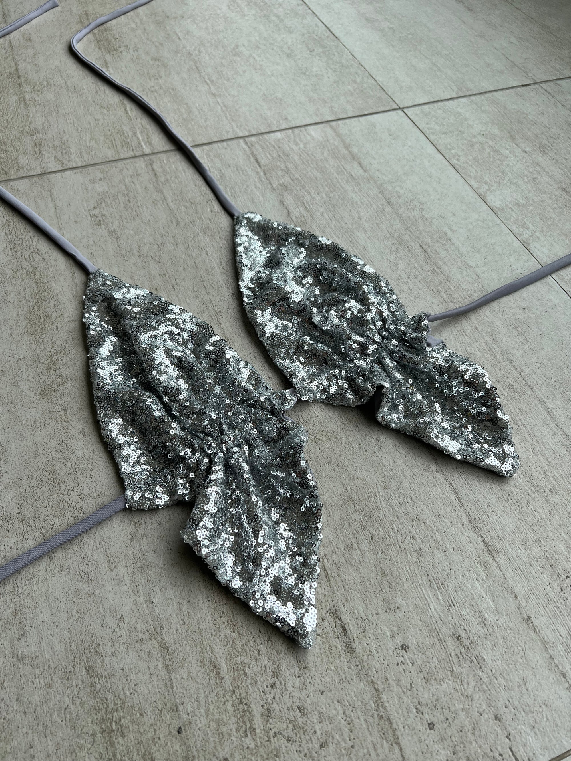 Top Brillos Plateado