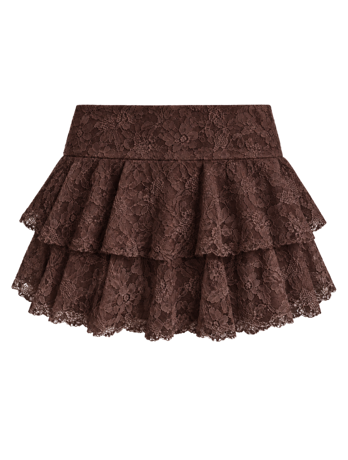 Falda Disfraz Café Encaje