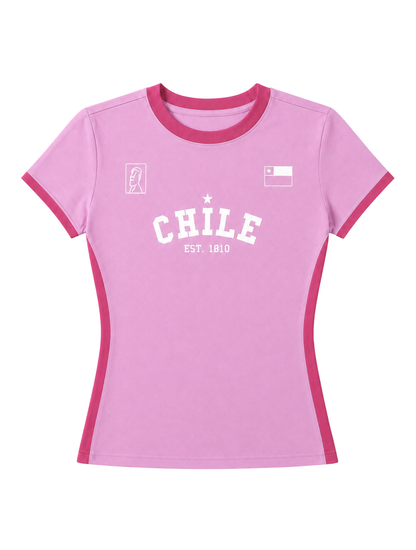 Polera Chile Rosa