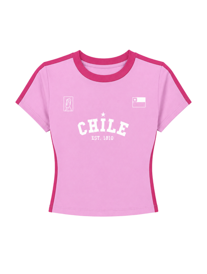 Polera Chile Rosa