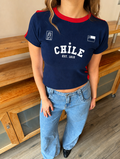 Polera Chile Azul/Roja