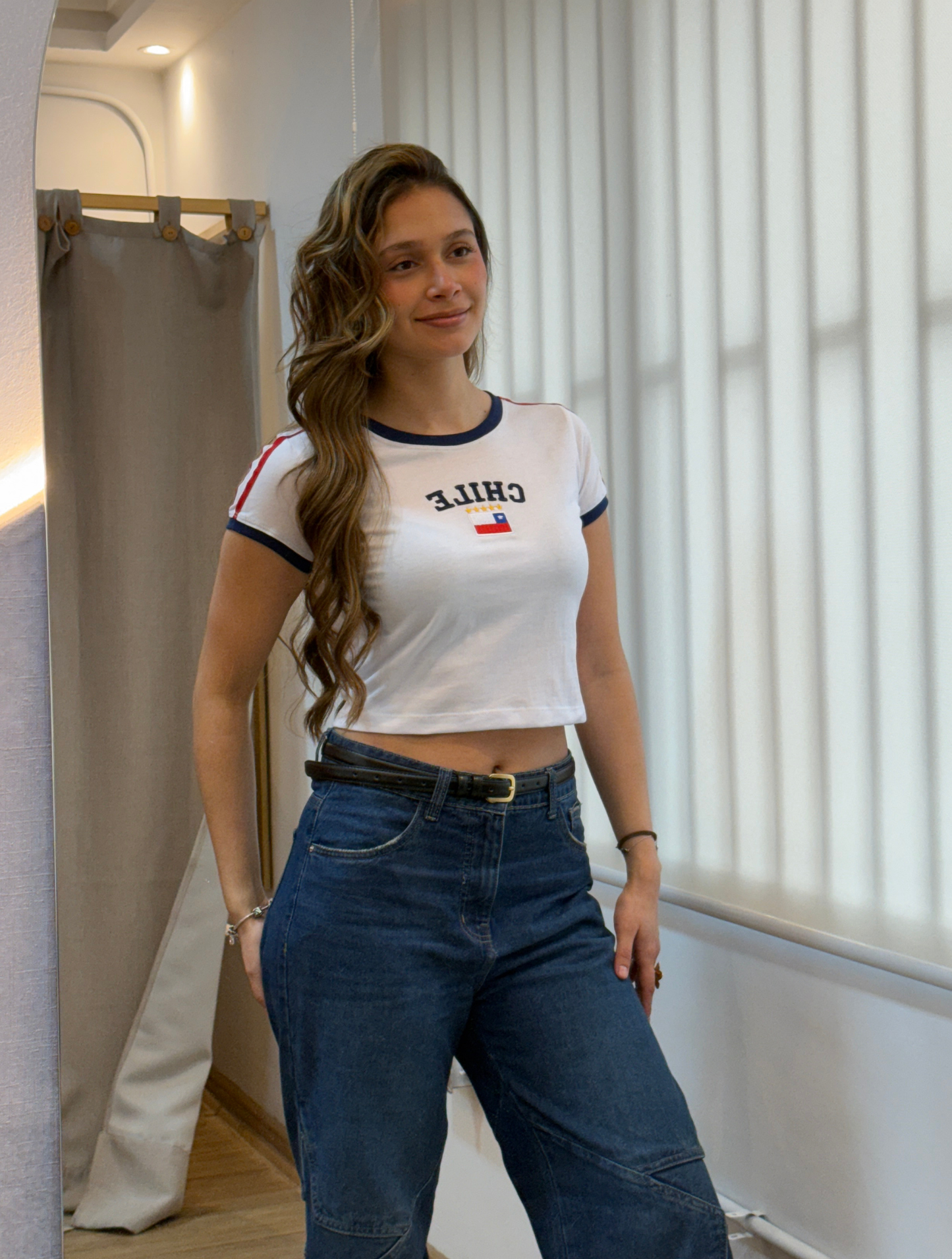 Baby Tee Chile Blanca