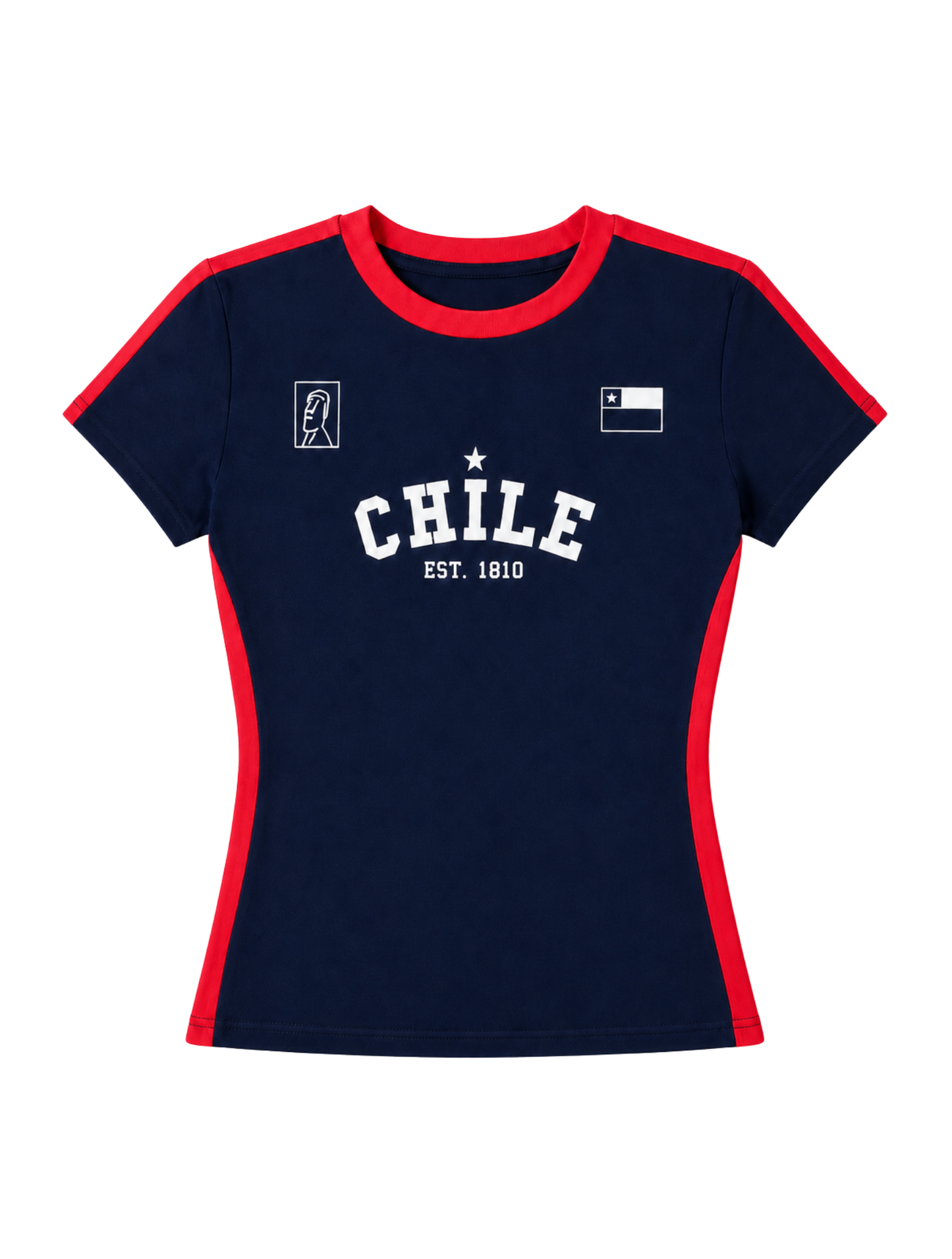 Polera Chile Azul/Roja