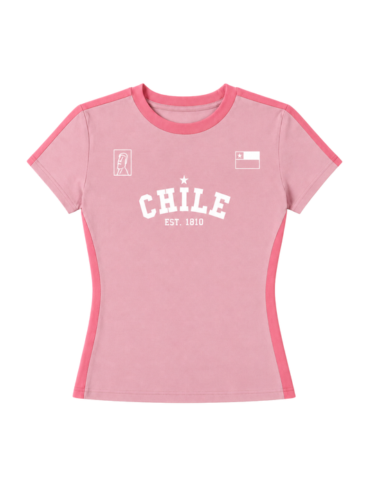 Polera Chile Rosa