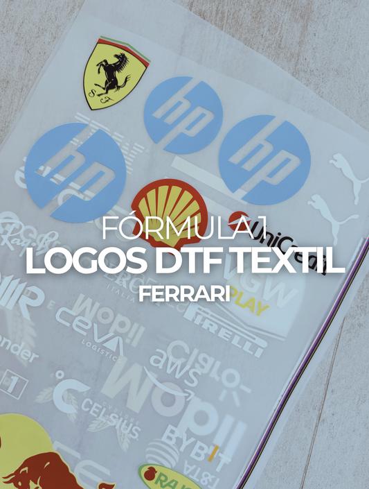 Logos Ferrari DTF TEXTIL