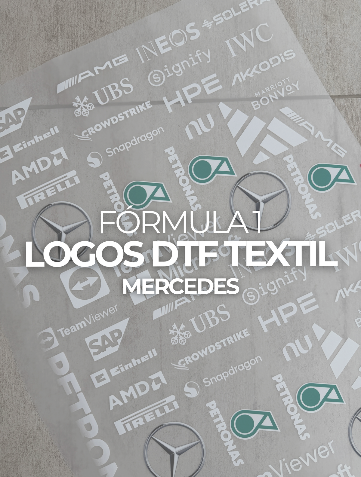 Logos Mercedes DTF TEXTIL