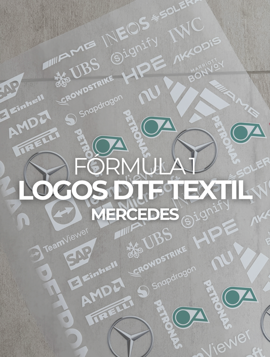 Logos Mercedes DTF TEXTIL