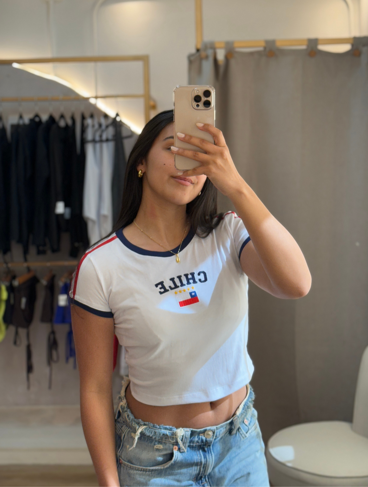 Baby Tee Chile Blanca
