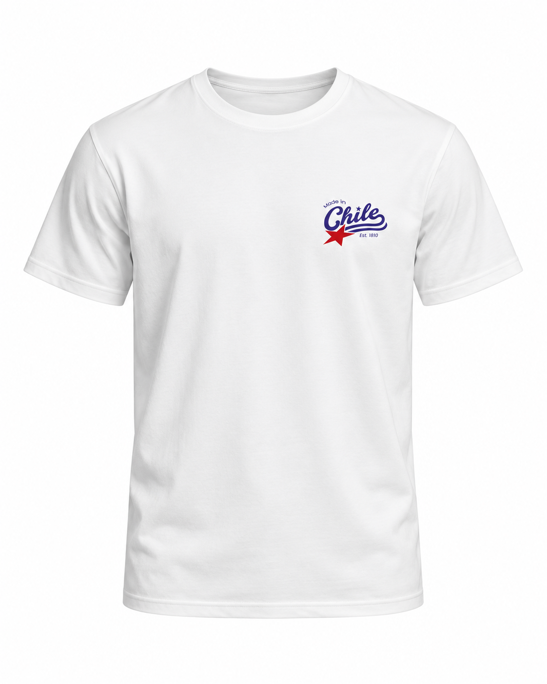 Polera Chile Unisex Blanca