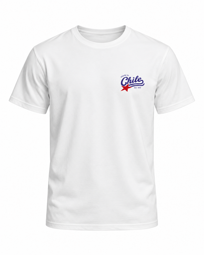 Polera Chile Unisex Blanca