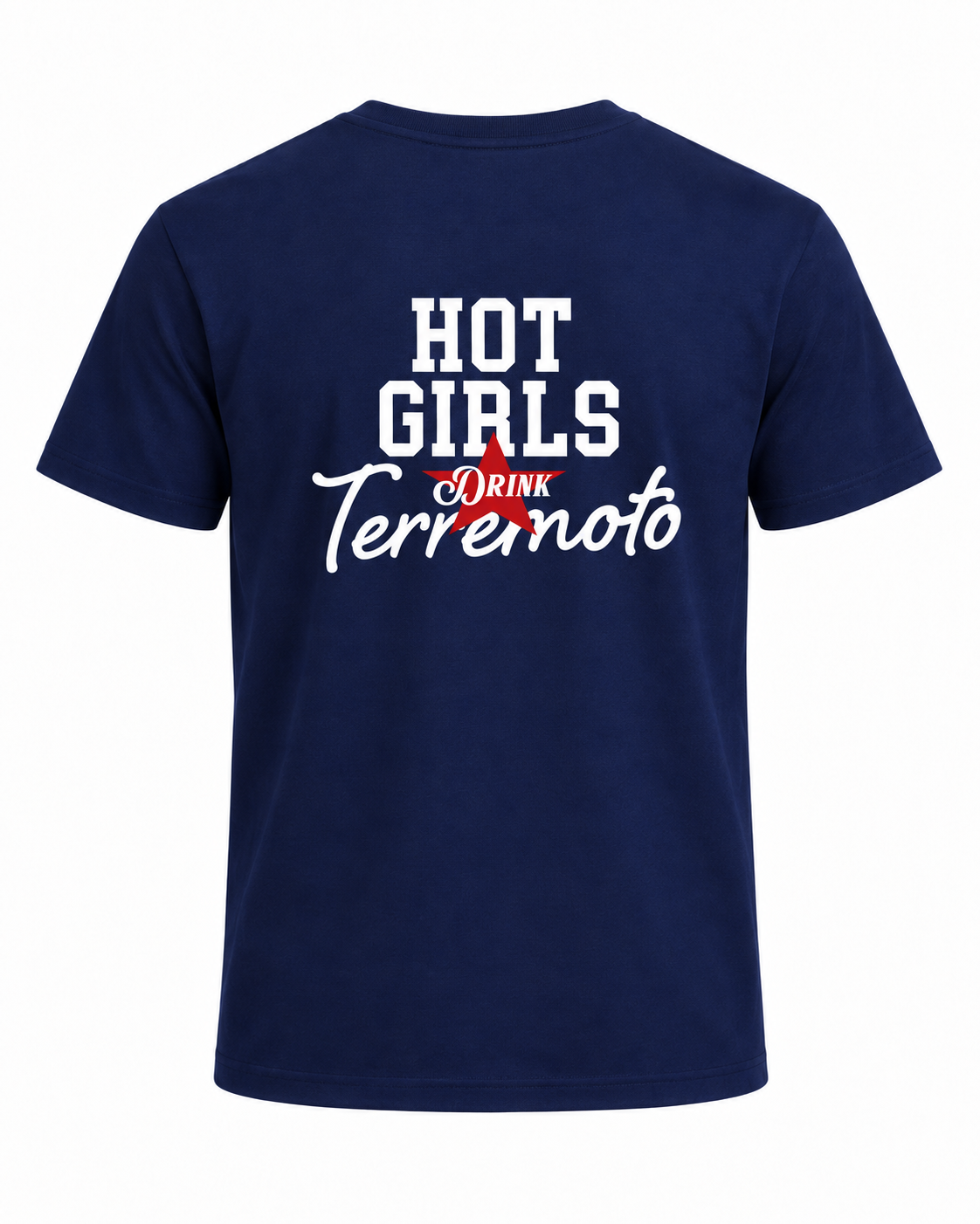 Polera Oversize Hot Girls Drink Terremoto Azul