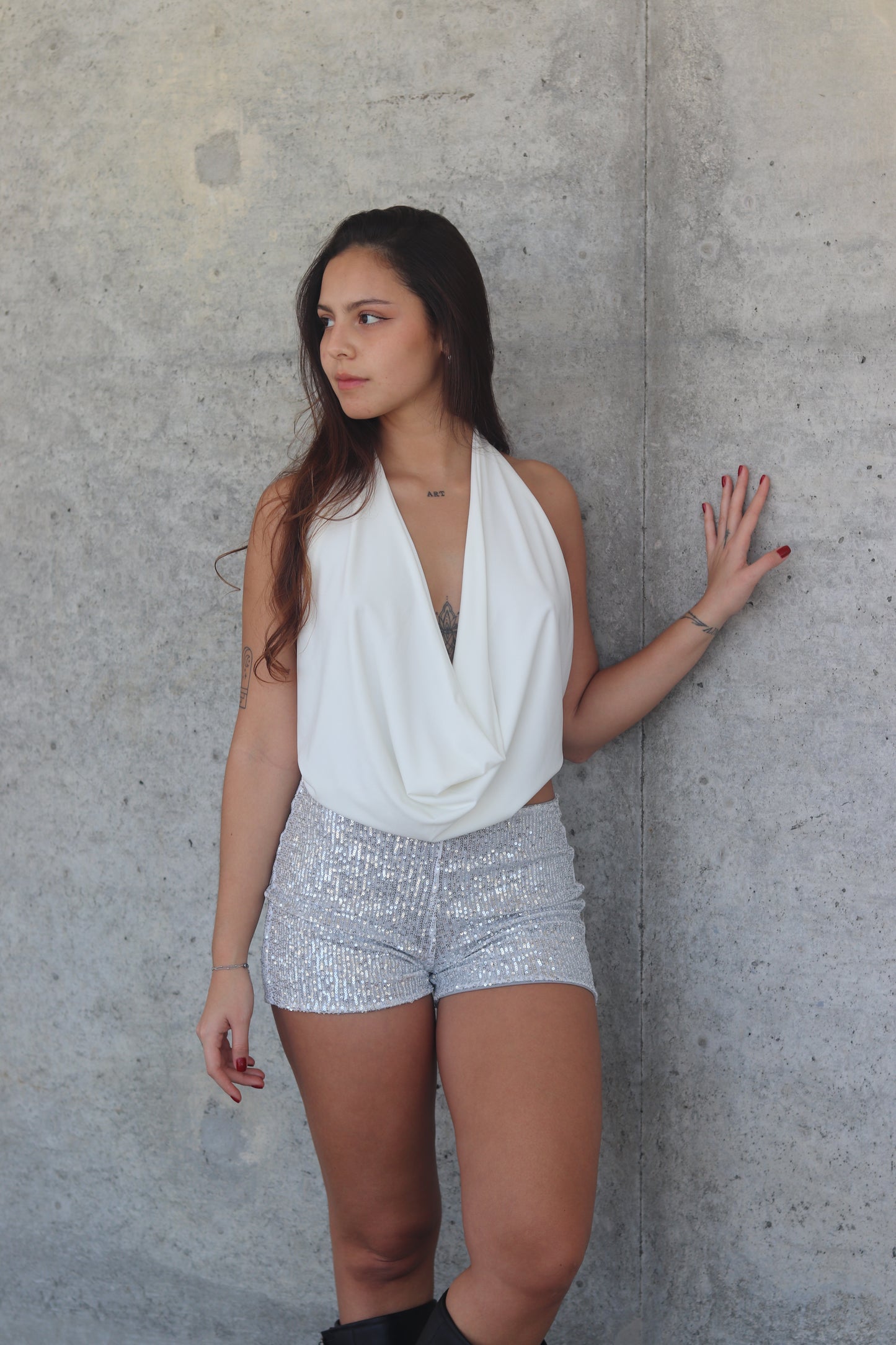 Mini Short Sevilla Plateado